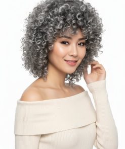 KIVIRCIK PERUK GRİ  OMBRE