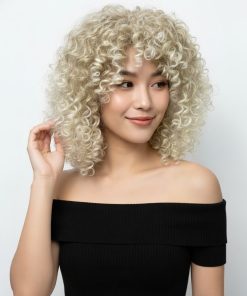 KIVIRCIK PERUK PLATİN KUMRAL OMBRE