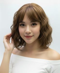 Bob peruk açık kahve